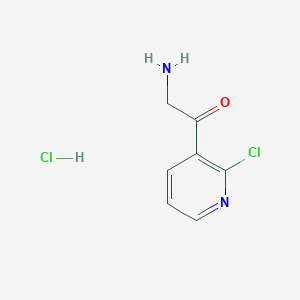 molecular formula C7H8Cl2N2O B1384103 2-氨基-1-(2-氯吡啶-3-基)乙酮盐酸盐 CAS No. 2059932-12-4