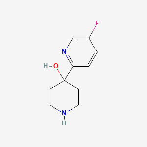 molecular formula C10H13FN2O B13841039 4-(5-Fluoropyridin-2-yl)piperidin-4-ol 