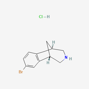 molecular formula C11H13BrClN B13841048 7-Bromo-2,3,4,5-tetrahydro-1H-1,5-methanobenzo[d]azepine Hydrochloride 