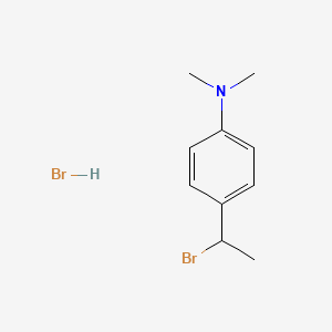 molecular formula C10H15Br2N B1384105 4-(1-溴乙基)-N,N-二甲基苯胺盐酸盐 CAS No. 2044927-46-8