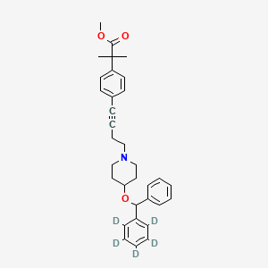 Methyl 2-methyl-2-[4-[4-[4-[(2,3,4,5,6-pentadeuteriophenyl)-phenylmethoxy]piperidin-1-yl]but-1-ynyl]phenyl]propanoate