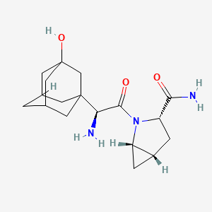 (1S,3S,5S)-2-[(2S)-2-amino-2-(3-hydroxy-1-adamantyl)acetyl]-2-azabicyclo[3.1.0]hexane-3-carboxamide