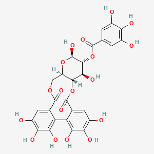 [(10S,11S,12R,13R,15R)-3,4,5,11,13,21,22,23-octahydroxy-8,18-dioxo-9,14,17-trioxatetracyclo[17.4.0.02,7.010,15]tricosa-1(23),2,4,6,19,21-hexaen-12-yl] 3,4,5-trihydroxybenzoate