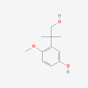 3-(1-Hydroxy-2-methylpropan-2-yl)-4-methoxyphenol