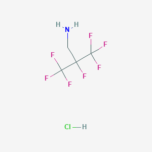 molecular formula C4H5ClF7N B1384114 2-(Aminomethyl)-1,1,1,2,3,3,3-heptafluoropropane hydrochloride CAS No. 2044744-59-2