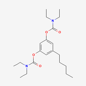 molecular formula C21H34N2O4 B13841142 5-Pentyl-1,3-phenylene Bis(diethylcarbamate) 