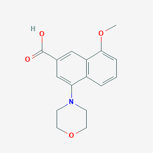 8-Methoxy-4-(morpholin-4-yl)naphthalene-2-carboxylic acid