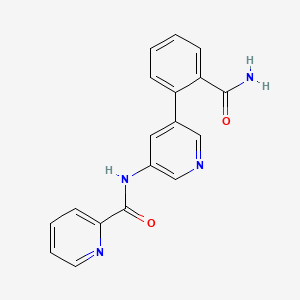 N-(5-(2-Carbamoylphenyl)pyridin-3-yl)picolinamide