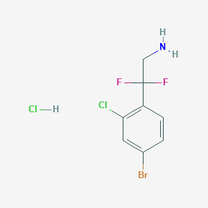 molecular formula C8H8BrCl2F2N B1384122 2-(4-Bromo-2-chlorophenyl)-2,2-difluoroethan-1-amine hydrochloride CAS No. 2031260-70-3