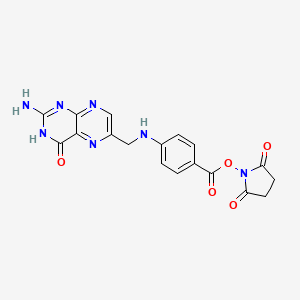 molecular formula C18H15N7O5 B13841227 PteroicAcidNHSEster 