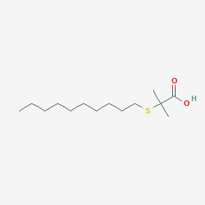 molecular formula C14H28O2S B13841238 2-Decylsulfanyl-2-methylpropanoic acid 