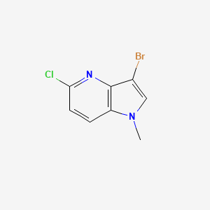 molecular formula C8H6BrClN2 B1384125 3-溴-5-氯-1-甲基-1H-吡咯并[3,2-b]吡啶 CAS No. 2231676-57-4