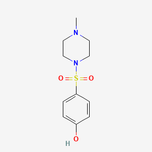 molecular formula C11H16N2O3S B13841253 4-(4-Methylpiperazine-1-sulfonyl)phenol CAS No. 117209-61-7