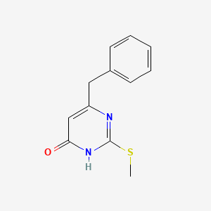 molecular formula C12H12N2OS B1384127 6-Benzyl-2-(methylsulfanyl)-4-pyrimidinol CAS No. 100142-46-9
