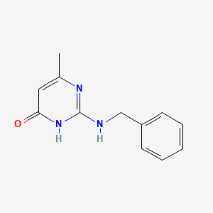 molecular formula C12H13N3O B1384129 2-(苄基氨基)-6-甲基嘧啶-4-醇 CAS No. 88637-00-7