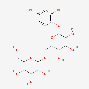 molecular formula C18H24Br2O11 B13841290 2,4-Dibromophenyl-beta-glucopyranoside 