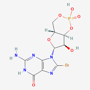molecular formula C10H11BrN5O7P B1384131 8-溴-cGMP CAS No. 31356-94-2