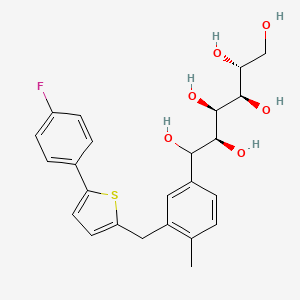 molecular formula C24H27FO6S B13841321 1,5-Dihydroxy Canagliflozin 