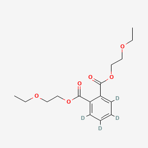 molecular formula C16H22O6 B1384133 Phthalic acid, bis-2-ethoxyethyl ester D4 CAS No. 1398066-12-0