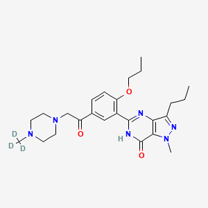 molecular formula C25H34N6O3 B13841374 Propoxyphenyl Noracetildenafil-d3 