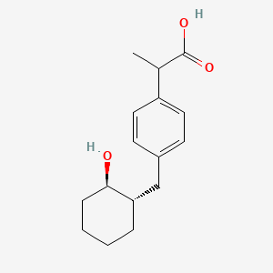 molecular formula C16H22O3 B13841386 rel-4-[[(1R,2S)-2-Hydroxycyclohexyl]methyl] Pelubiprofen CAS No. 1652582-08-5