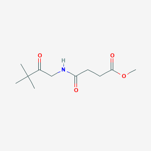 molecular formula C11H19NO4 B13841437 Methyl 4-[(3,3-dimethyl-2-oxobutyl)amino]-4-oxobutanoate 