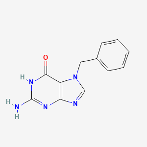 molecular formula C12H11N5O B1384145 2-氨基-7-苄基-1H-嘌呤-6(7H)-酮 CAS No. 17495-12-4