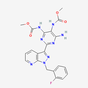 Dimethyl (6-Amino-2-(1-(2-fluorobenzyl)-1H-pyrazolo[3,4-b]pyridin-3-yl)pyrimidine-4,5-diyl)dicarbamate