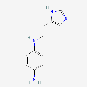 molecular formula C11H14N4 B13841467 4-Aminophenylhistamine 