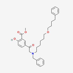 Methyl 5-[2-[benzyl-[6-(4-phenylbutoxy)hexyl]amino]acetyl]-2-hydroxybenzoate