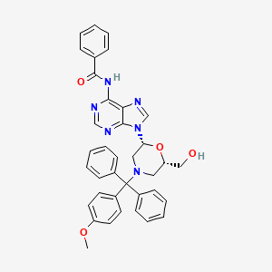 (2R-cis)-N-[9-[6-(Hydroxymethyl)-4-[(4-methoxyphenyl)diphenylmethyl]-2-morpholinyl]-9H-purin-6-yl]benzamide