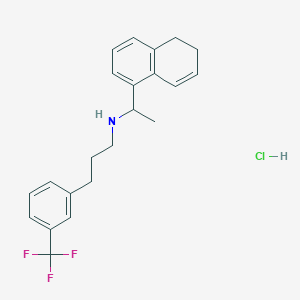 N-(1-(5,6-Dihydronaphthalen-1-yl)ethyl)-3-(3-(trifluoromethyl)phenyl)propan-1-amine hydrochloride