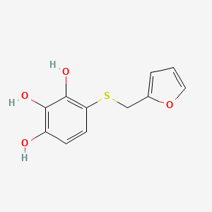 4-{[(Furan-2-yl)methyl]sulfanyl}benzene-1,2,3-triol