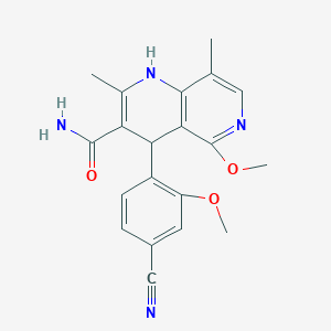 molecular formula C20H20N4O3 B13841587 5-Desethoxy,-5-Methoxy-Finerenone 