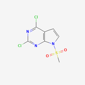 2,4-Dichloro-7-(methylsulfonyl)-7H-pyrrolo[2,3-d]pyrimidine