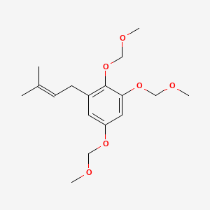 1,2,5-Tris(methoxymethoxy)-3-(3-methylbut-2-en-1-yl)benzene