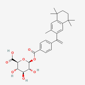 molecular formula C30H36O8 B13841721 Bexarotene acyl-beta-D-glucuronide 