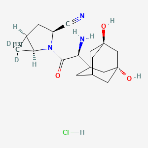 HydroxySaxagliptin-13C,D2Hydrochloride