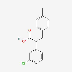 2-(3-Chlorophenyl)-3-(4-methylphenyl)propanoic acid