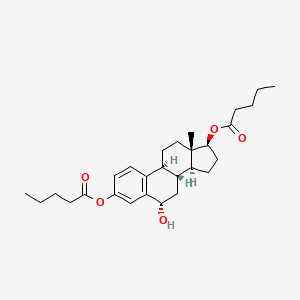 [(6S,8R,9S,13S,14S,17S)-6-hydroxy-13-methyl-3-pentanoyloxy-6,7,8,9,11,12,14,15,16,17-decahydrocyclopenta[a]phenanthren-17-yl] pentanoate