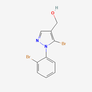 [5-Bromo-1-(2-bromophenyl)pyrazol-4-yl]methanol