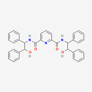 2-N,6-N-bis(2-hydroxy-1,2-diphenylethyl)pyridine-2,6-dicarboxamide