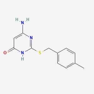 molecular formula C12H13N3OS B1384185 6-氨基-2-[(4-甲基苄基)硫]-4(3H)-嘧啶酮 CAS No. 166751-35-5