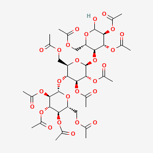 molecular formula C38H52O26 B13841864 D-Cellopentose Hexadecaacetate 