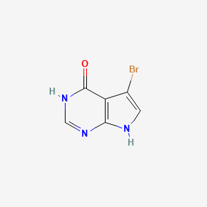 molecular formula C6H4BrN3O B1384191 5-溴-3,7-二氢-4h-吡咯并[2,3-d]嘧啶-4-酮 CAS No. 22276-97-7