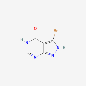 molecular formula C5H3BrN4O B1384192 3-溴-1,5-二氢-4H-吡唑并[3,4-d]嘧啶-4-酮 CAS No. 54738-73-7