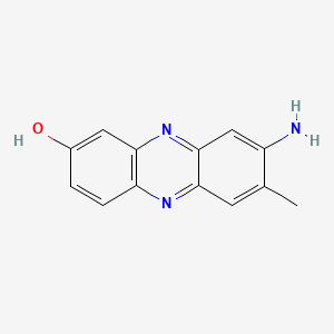 molecular formula C13H11N3O B1384195 8-氨基-7-甲基吩嗪-2-醇 CAS No. 92-25-1