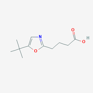 4-(5-Tert-butyl-1,3-oxazol-2-yl)butanoic acid