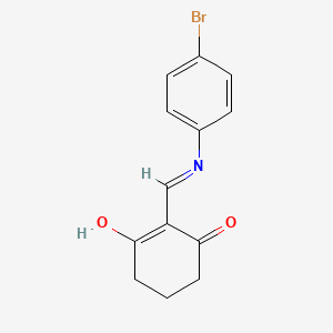 molecular formula C13H12BrNO2 B1384197 2-[(4-溴苯胺基)亚甲基]-1,3-环己二酮 CAS No. 341968-26-1