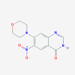 molecular formula C12H12N4O4 B1384198 7-吗啉-4-基-6-硝基喹唑啉-4(3H)-酮 CAS No. 66234-47-7
